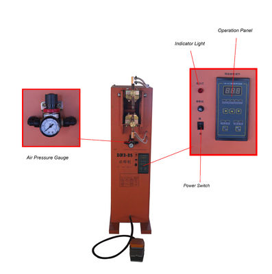 DN25 المقاومة 25KVA ذراع الدوار نقطة لحام آلة قدم تعمل